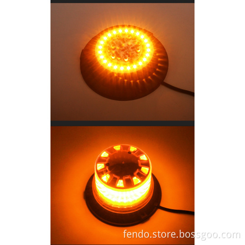 12V/24V 24W ABS AC Amber Strobe Warning LED Beacon Lights